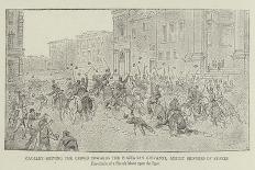 Demonstration by Anarchists in the Piazza Di Porta San Giovanni, Rome, on 1 May 1891-James A. Shearman-Framed Giclee Print