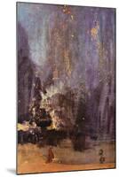 James Abbot McNeill Whistler Nocturne in Black and Gold, Falling Rocket-James Abbott McNeill Whistler-Mounted Art Print