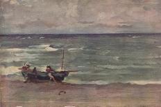 'Harmony in Blue and Silver: Beaching The Boat, Etretat', c1897-James Abbott McNeill Whistler-Giclee Print