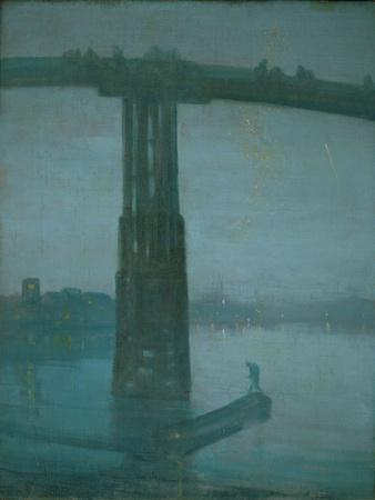 Old Battersea Bridge, Nocturne: Blue and Gold (1872-1877)