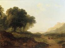 A View of the Valley of Rocks near Mittlach-James Arthur O'Connor-Framed Stretched Canvas