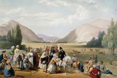Bazaar at Kabul During the Fruit Season, First Anglo-Afghan War, 1838-1842-James Atkinson-Framed Giclee Print