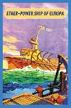 Ether-Powership of Europa-James B. Settles-Stretched Canvas