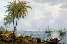 A View of Calcutta, from a Point Opposite to Kidderpore, 1837, Engraved by Robert Havell the…-James Baillie Fraser-Mounted Giclee Print