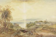 Village on the Bank of a Lake-James Baker Pyne-Giclee Print