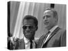 James Baldwin and Marlon Brando at the 1963 Civil Rights March, Aug. 28, 1963-null-Stretched Canvas