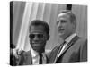 James Baldwin and Marlon Brando at the 1963 Civil Rights March, Aug. 28, 1963-null-Stretched Canvas