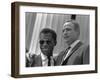 James Baldwin and Marlon Brando at the 1963 Civil Rights March, Aug. 28, 1963-null-Framed Photo