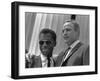 James Baldwin and Marlon Brando at the 1963 Civil Rights March, Aug. 28, 1963-null-Framed Photo