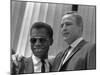 James Baldwin and Marlon Brando at the 1963 Civil Rights March, Aug. 28, 1963-null-Mounted Photo