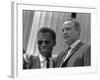 James Baldwin and Marlon Brando at the 1963 Civil Rights March, Aug. 28, 1963-null-Framed Photo