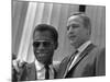 James Baldwin and Marlon Brando at the 1963 Civil Rights March, Aug. 28, 1963-null-Mounted Photo