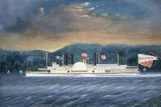 Paddle Steamboat "City of Catskill"-James Bard-Giclee Print