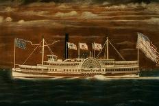 Paddle Steamboat "City of Catskill"-James Bard-Giclee Print