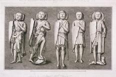 Five Effiigies of Knights from Temple Church, London, 1786-James Basire I-Giclee Print