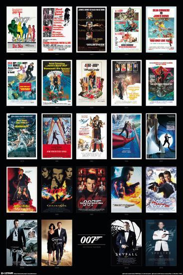 James Bond- 24 Movies-null-Lamina Framed Poster