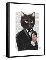 James Bond Cat-Fab Funky-Framed Stretched Canvas