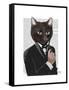 James Bond Cat-Fab Funky-Framed Stretched Canvas