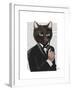 James Bond Cat-Fab Funky-Framed Art Print