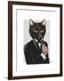 James Bond Cat-Fab Funky-Framed Art Print