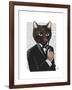 James Bond Cat-Fab Funky-Framed Art Print