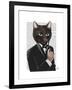 James Bond Cat-Fab Funky-Framed Art Print