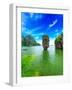 James Bond Island Thailand Travel Destination. Phang Nga Bay Archipelago-SergWSQ-Framed Photographic Print