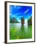 James Bond Island Thailand Travel Destination. Phang Nga Bay Archipelago-SergWSQ-Framed Photographic Print