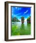 James Bond Island Thailand Travel Destination. Phang Nga Bay Archipelago-SergWSQ-Framed Photographic Print