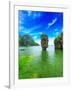 James Bond Island Thailand Travel Destination. Phang Nga Bay Archipelago-SergWSQ-Framed Photographic Print