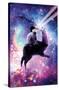 James Booker - Laser Space Cat Llama-Trends International-Stretched Canvas