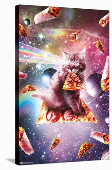 James Booker - Outer Space Pizza Cat-Trends International-Stretched Canvas