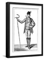 James Boswell, Esq in the Dress of an Armed Corsican Chief, 1769-James Wale-Framed Giclee Print