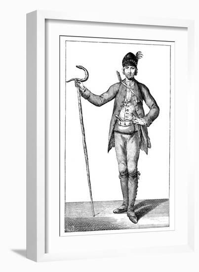 James Boswell, Esq in the Dress of an Armed Corsican Chief, 1769-James Wale-Framed Giclee Print