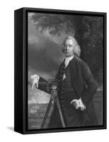 James Brindley, English Civil Engineer and Canal Builder, C1770-Francis Parsons-Framed Stretched Canvas