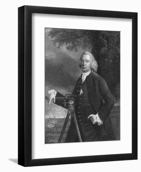 James Brindley, English Civil Engineer and Canal Builder, C1770-Francis Parsons-Framed Giclee Print