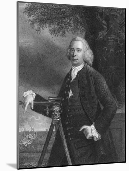 James Brindley, English Civil Engineer and Canal Builder, C1770-Francis Parsons-Mounted Giclee Print