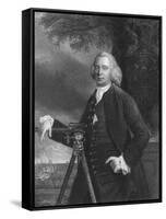 James Brindley, English Civil Engineer and Canal Builder, C1770-Francis Parsons-Framed Stretched Canvas