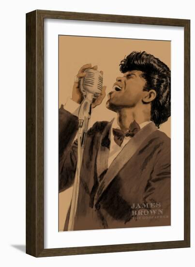 James Brown-Clifford Faust-Framed Art Print