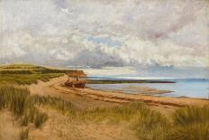 When the Tide Is Low - Maer Rocks, Exmouth, C.1870-James Bruce Birkmyer-Stretched Canvas