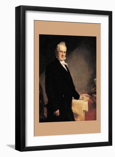 James Buchanan-George Peter Alexander Healy-Framed Art Print