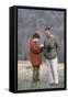 James Buckley and His Son Billy Bird Watching, Sharon, Connecticut, 1970-Alfred Eisenstaedt-Framed Stretched Canvas