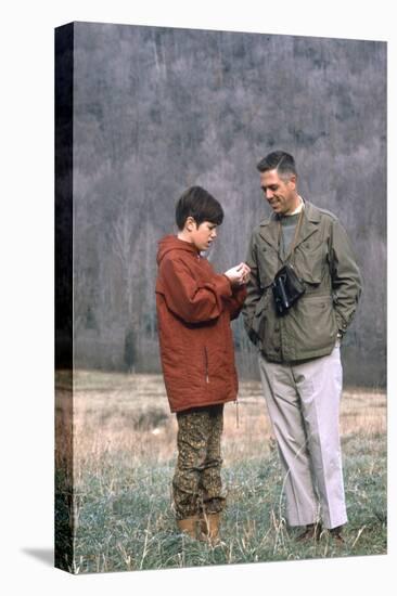 James Buckley and His Son Billy Bird Watching, Sharon, Connecticut, 1970-Alfred Eisenstaedt-Stretched Canvas