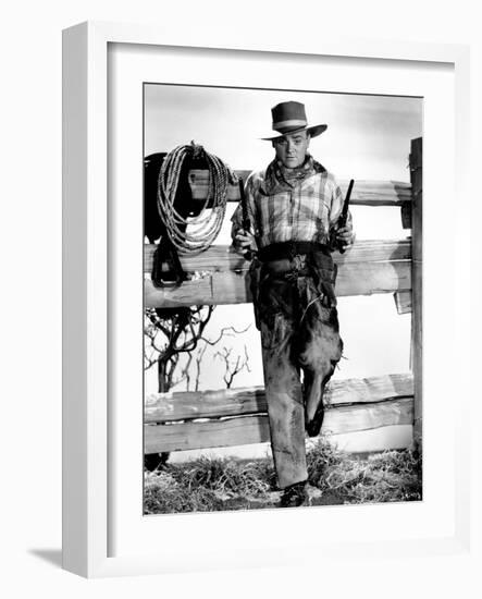 James Cagney. "The Oklahoma Kid" 1939, Directed by Lloyd Bacon-null-Framed Photographic Print