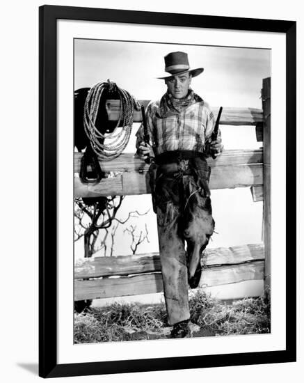 James Cagney. "The Oklahoma Kid" 1939, Directed by Lloyd Bacon-null-Framed Photographic Print