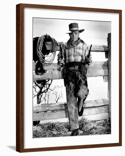 James Cagney. "The Oklahoma Kid" 1939, Directed by Lloyd Bacon-null-Framed Photographic Print