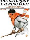 "Women's Ice Hockey,"February 21, 1925-James Calvert Smith-Stretched Canvas