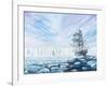 James Clark Ross Discovers Antarctic Ice Shelf, Jan, 1841, 2016-Vincent Alexander Booth-Framed Giclee Print