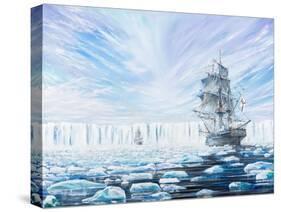 James Clark Ross Discovers Antarctic Ice Shelf, Jan, 1841, 2016-Vincent Alexander Booth-Stretched Canvas