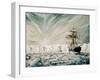 James Clark Ross discovers Antarctic Ice Shelf-Vincent Alexander Booth-Framed Giclee Print